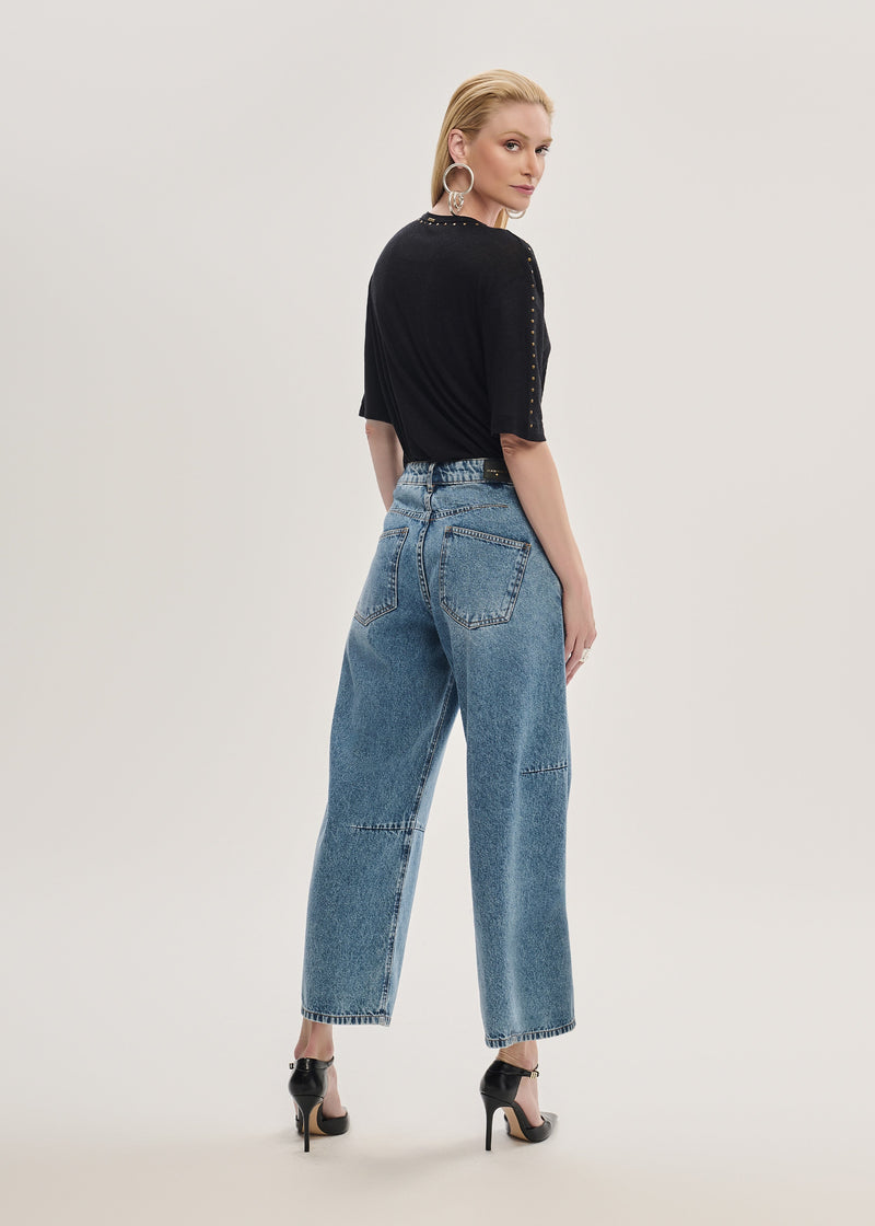 Calça Jeans Barrel