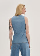 Colete Jeans Alongado