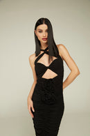 Vestido Midi "Athena" Preto