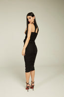 Vestido Midi "Athena" Preto