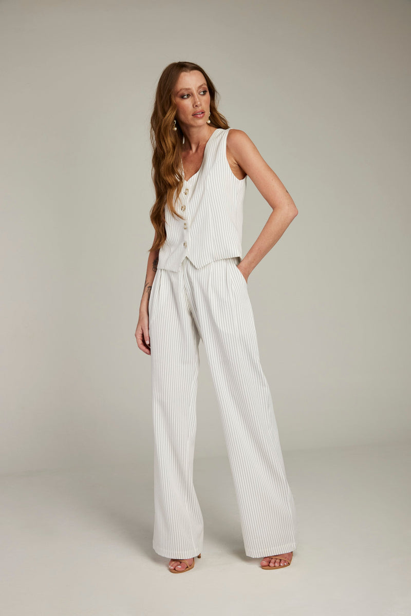 Calça de Alfaiataria "White Venus"