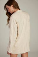 Blazer de Alfaiataria em Linho "French Riviera"