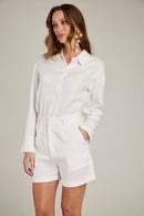 Shorts de Alfaiataria em Linho "Saint Tropez"