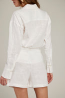 Shorts de Alfaiataria em Linho "Saint Tropez"