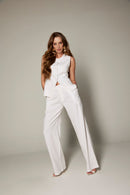 Calça de Alfaiataria em Linho "Saint Tropez"