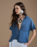 Camisa Jeans Manga Japonesa