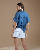 Camisa Jeans Manga Japonesa