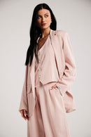 Calça de Alfaiataria Risca de Giz "Tea Rose"