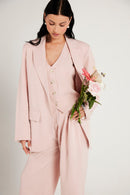 Blazer de Alfaiataria Risca de Giz "Tea Rose"
