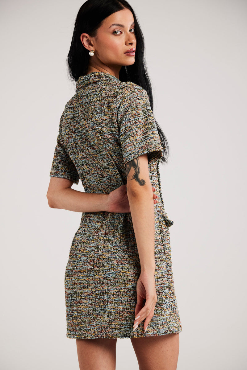 Vestido em Tweed "Pompéia"