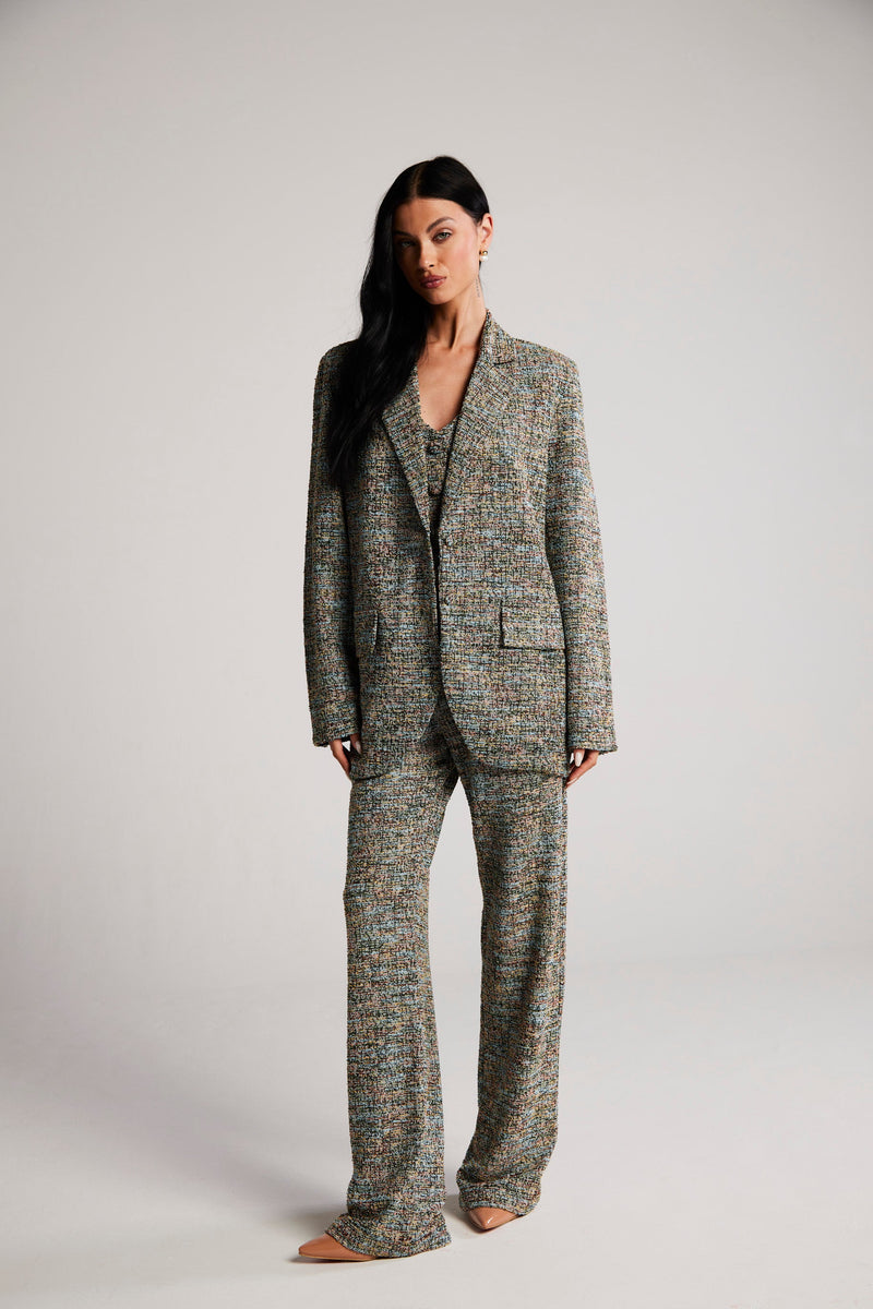 Blazer de Alfaiataria em Tweed "Pompéia"