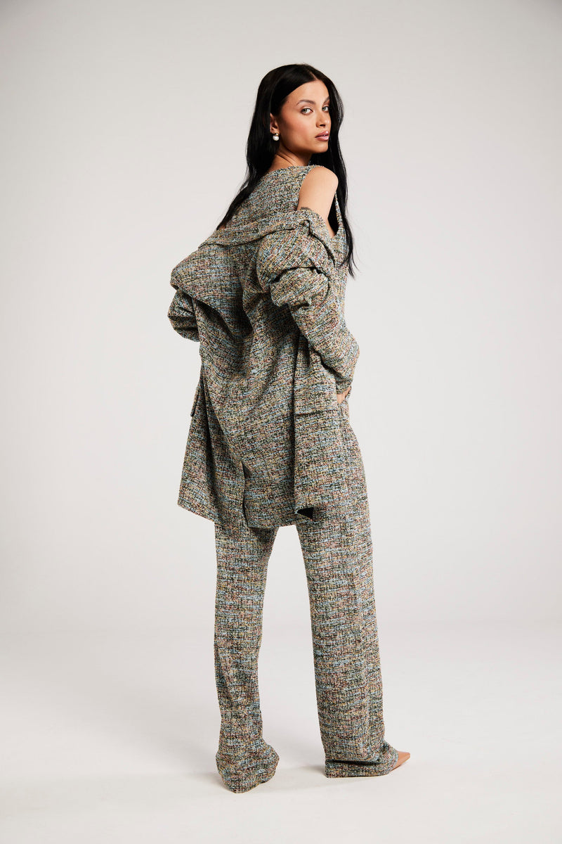 Blazer de Alfaiataria em Tweed "Pompéia"