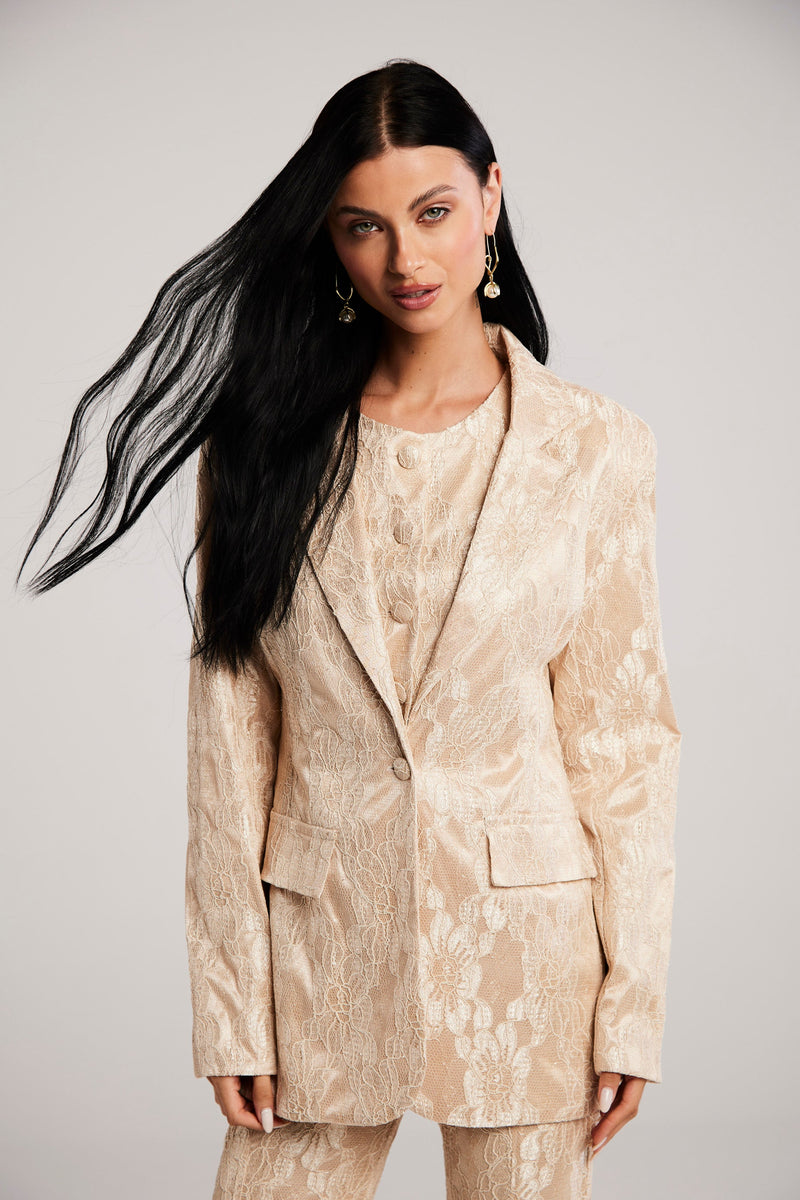 Blazer de Alfaiataria em Renda "Madeleine"