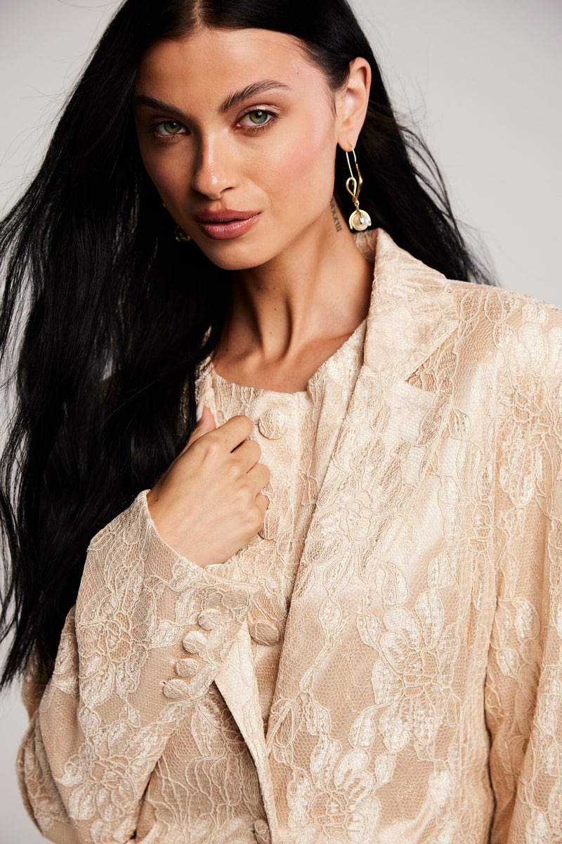 Blazer de Alfaiataria em Renda "Madeleine"