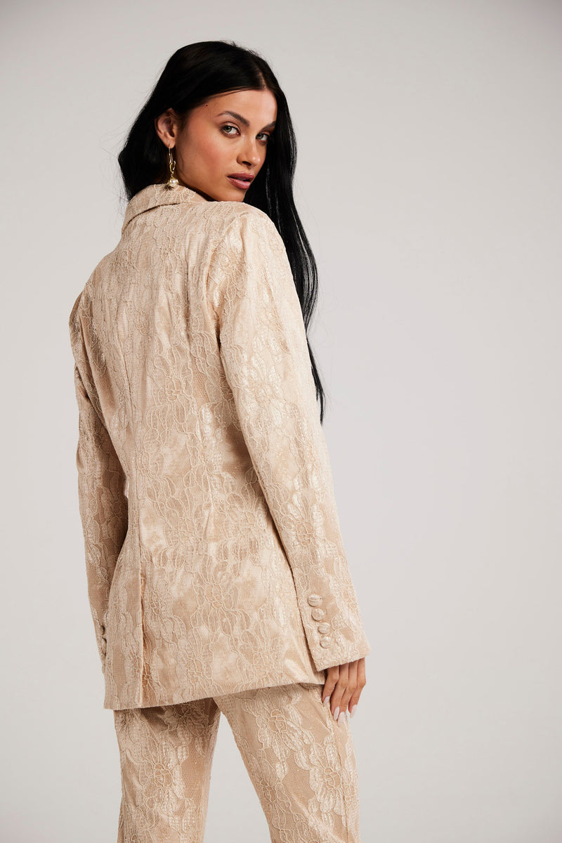 Blazer de Alfaiataria em Renda "Madeleine"