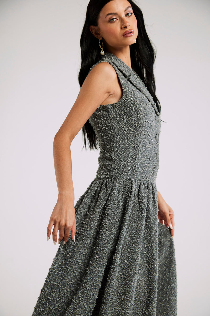 Vestido de Alfaiataria em Tweed "Céleste"