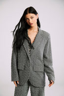 Blazer de Alfaiataria em Tweed "Céleste"