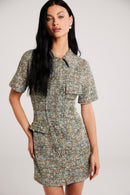 Vestido em Tweed "Pompéia"