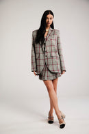 Blazer de Alfaiataria Xadrez "Colette"