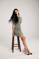 Vestido em Tweed "Pompéia"