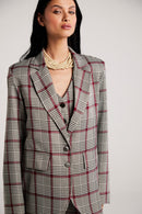 Blazer de Alfaiataria Xadrez "Colette"